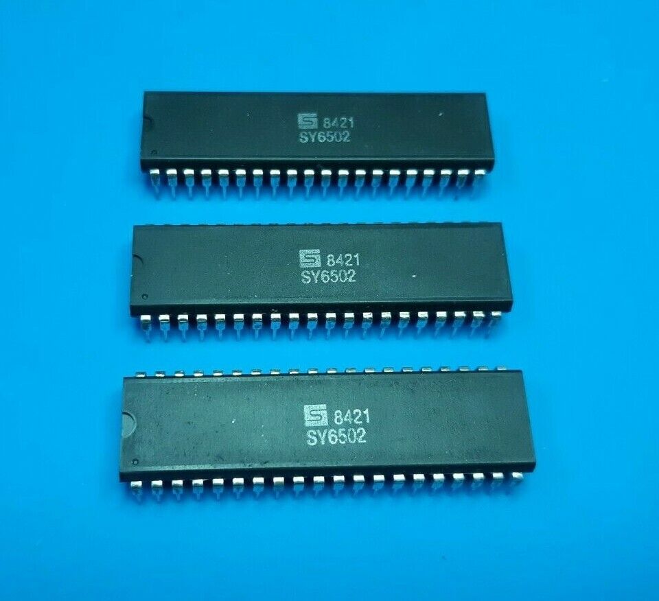 MOS 6502 R6502 UM6502 SY6502 SYNERTEK Commodore Apple Atari NEC (NEW)