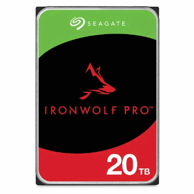 20TB Seagate Ironwolf Pro SATA 7200RPM 256MB NAS 3.5in HDD 