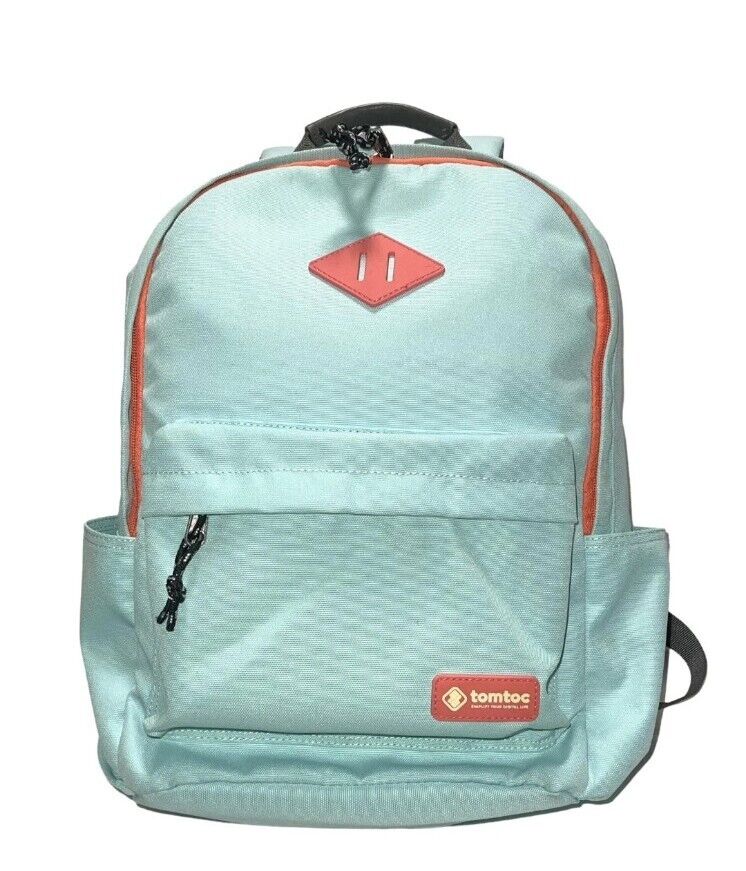 Balo Tomtoc A71  15” School Laptop Backpack Zipper Pockets -- Tiffany Blue