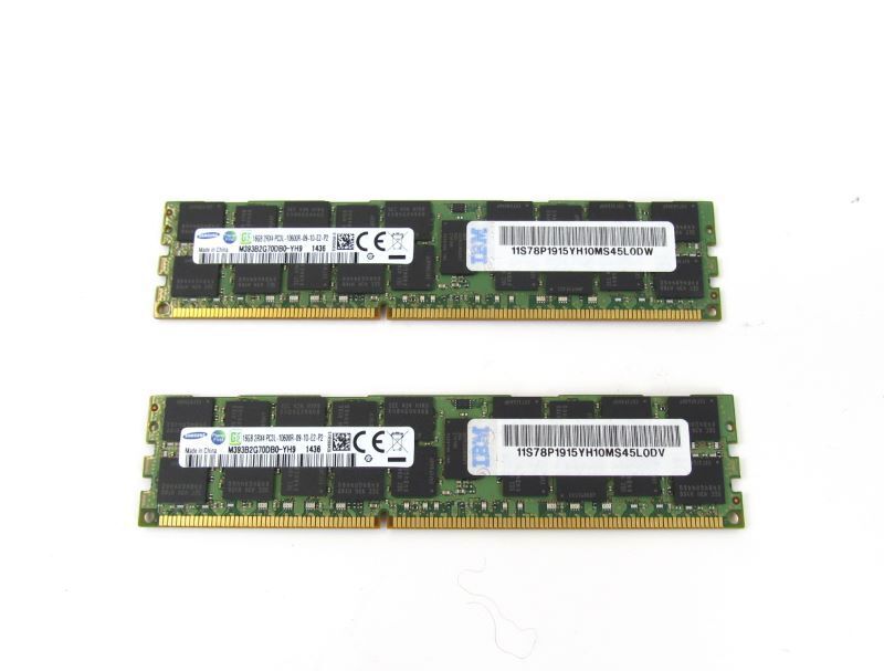 IBM EM4C 32GB Memory Kit (2X16GB) 1066MHZ (4GB) DDR3 ECC RDIMMs P7 yz
