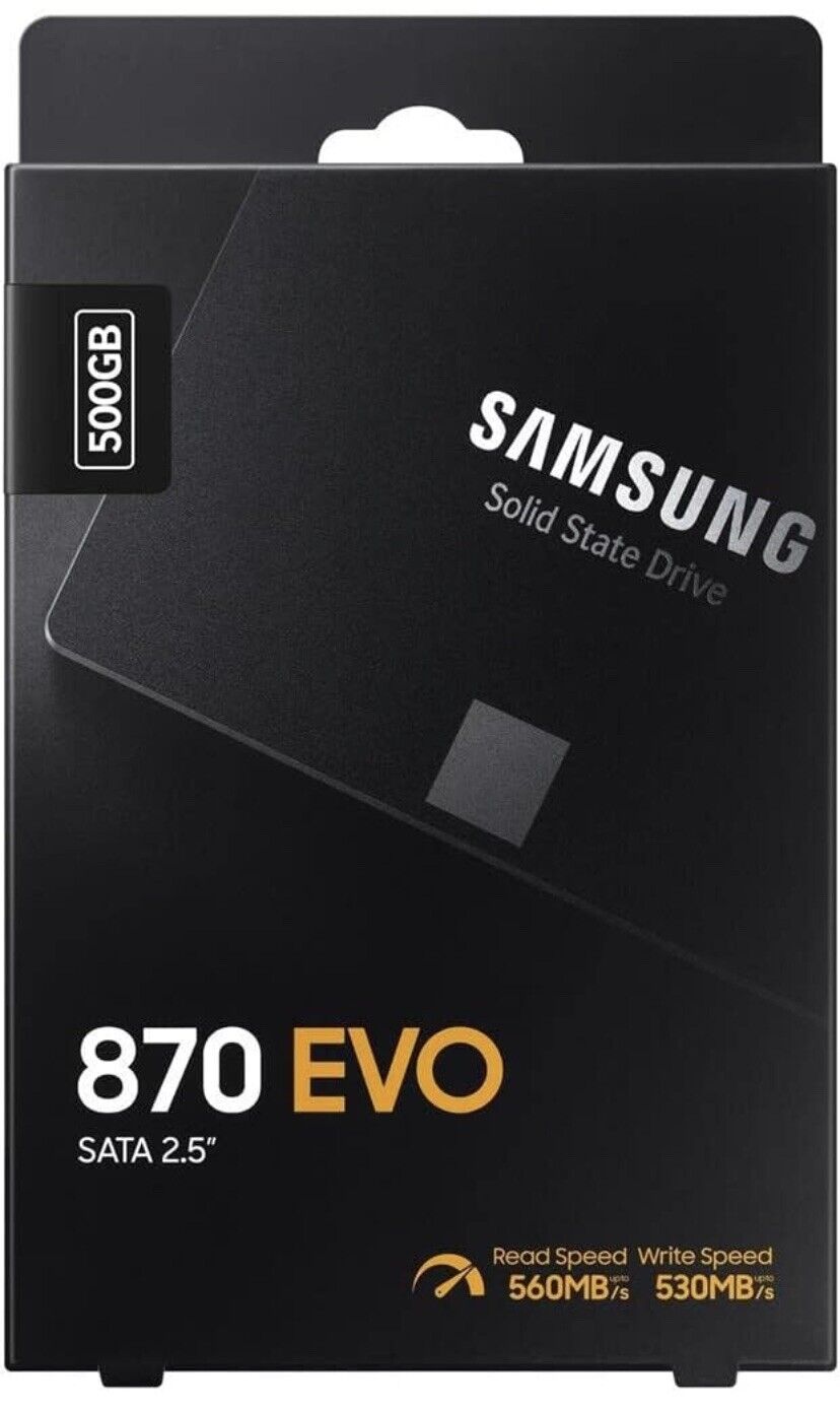Samsung 2.5 in Internal Solid State 870 EVO SSD 500 GB SATA for Laptop / Desktop