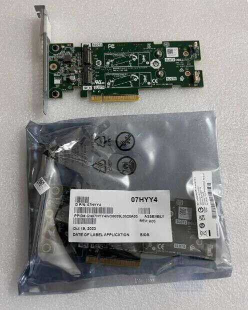 NEW Geniune Dell 7HYY4  R740/R750 extended M.2 disk boss card
