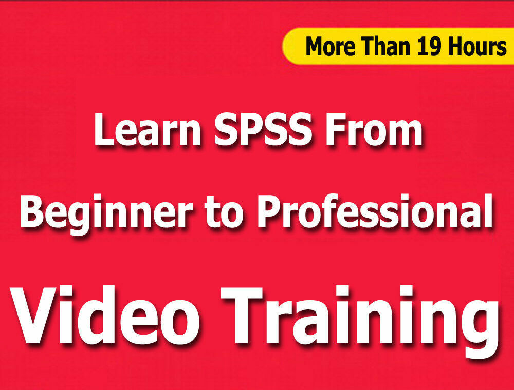 Learn SPSS From Beginner to Professional Video Training Tutorials CBT - 19+ Hrs