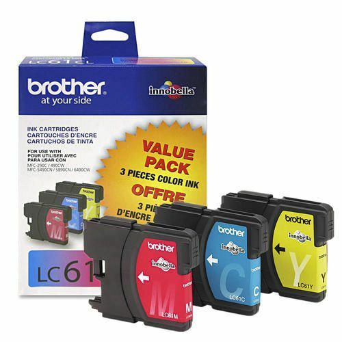 3PK GENUINE Brother LC61 Ink Cartridge for MFC-290C MFC-490CW MFC-5490CN 