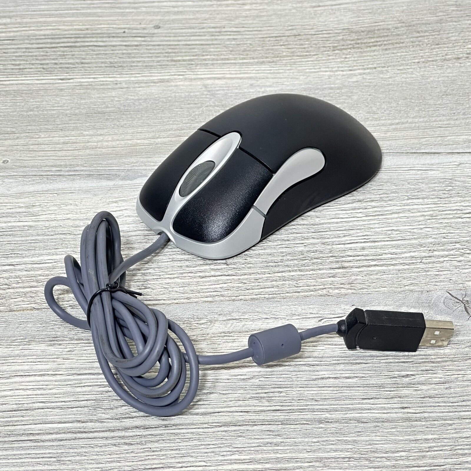 Vintage Black Microsoft intellimouse Optical USB Wheel Mouse 1.1/1.1a 5 Button