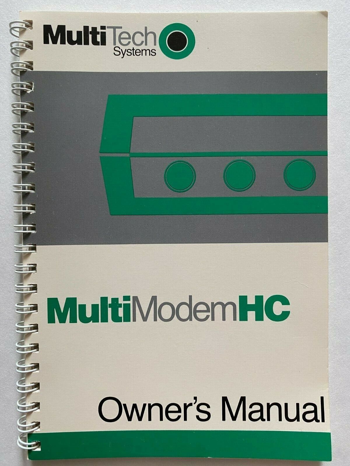 Vintage 1980s MultiTech Systems MultiModem HC Spiral Bound Owners Manual