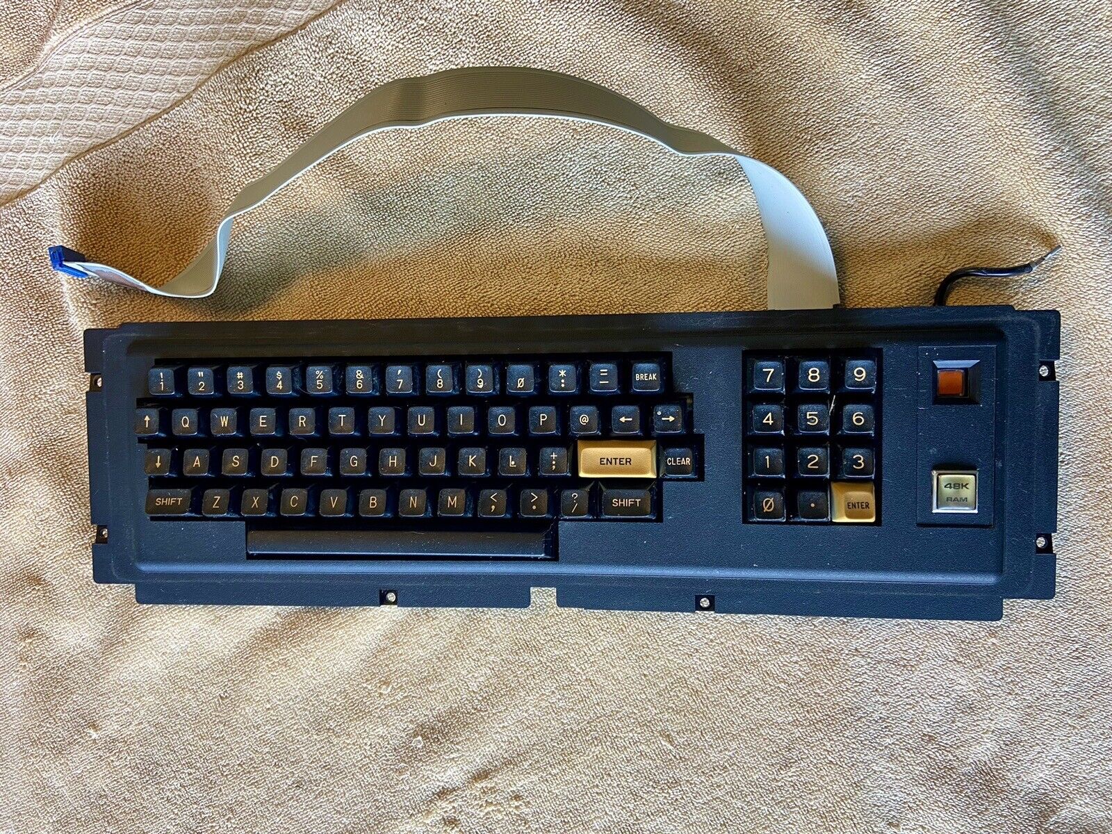 Tandy TRS-80 Model 3 Keyboard With Bezel Alps 12E010C