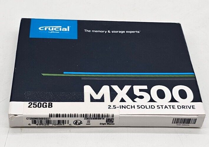 Crucial MX500 250GB 3D NAND SATA Internal SSD 2.5\