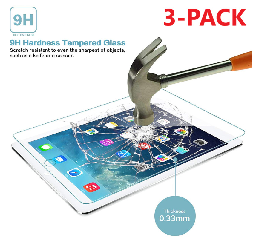 3x Tempered GLASS Screen Protector For iPad 2/3/4 Gen Air 1/2 pro 9.7 inch