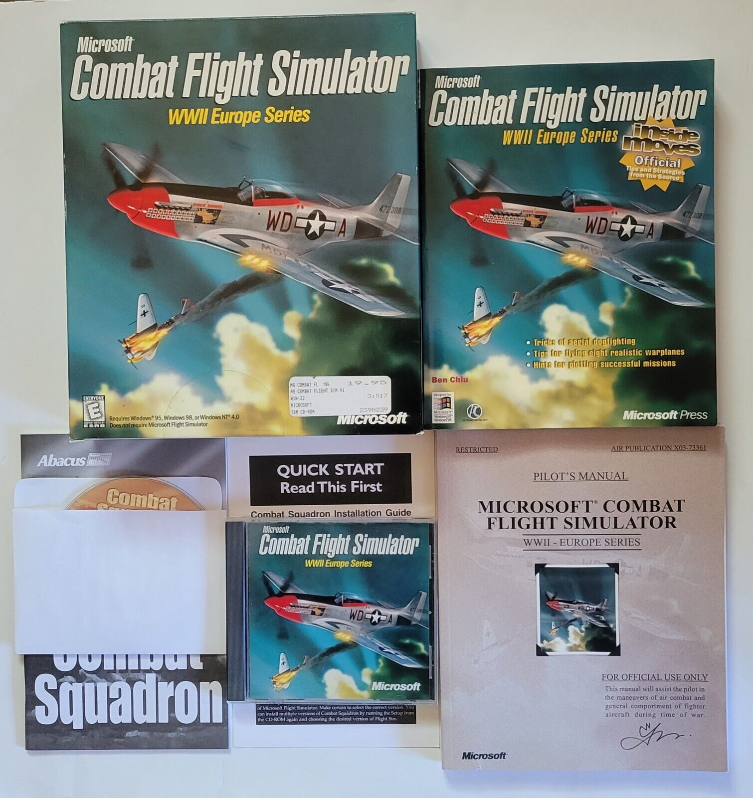 Microsoft Combat Flight Simulator WW2 Europe Series  Windows 95/98 EXCELLENT