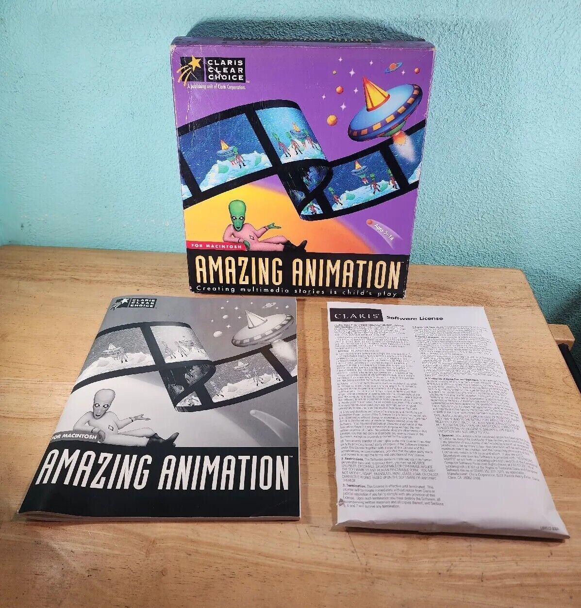 Amazing Animation by Claris Rare Vintage Software for Macintosh New