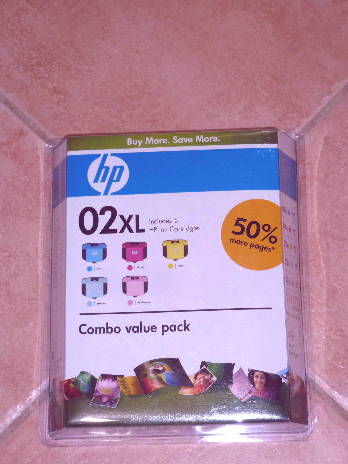 NEW HP 02XL Combo 5 Ink Cartridges Genuine CD978BN Pack OEM BRAND Exp APR 2010