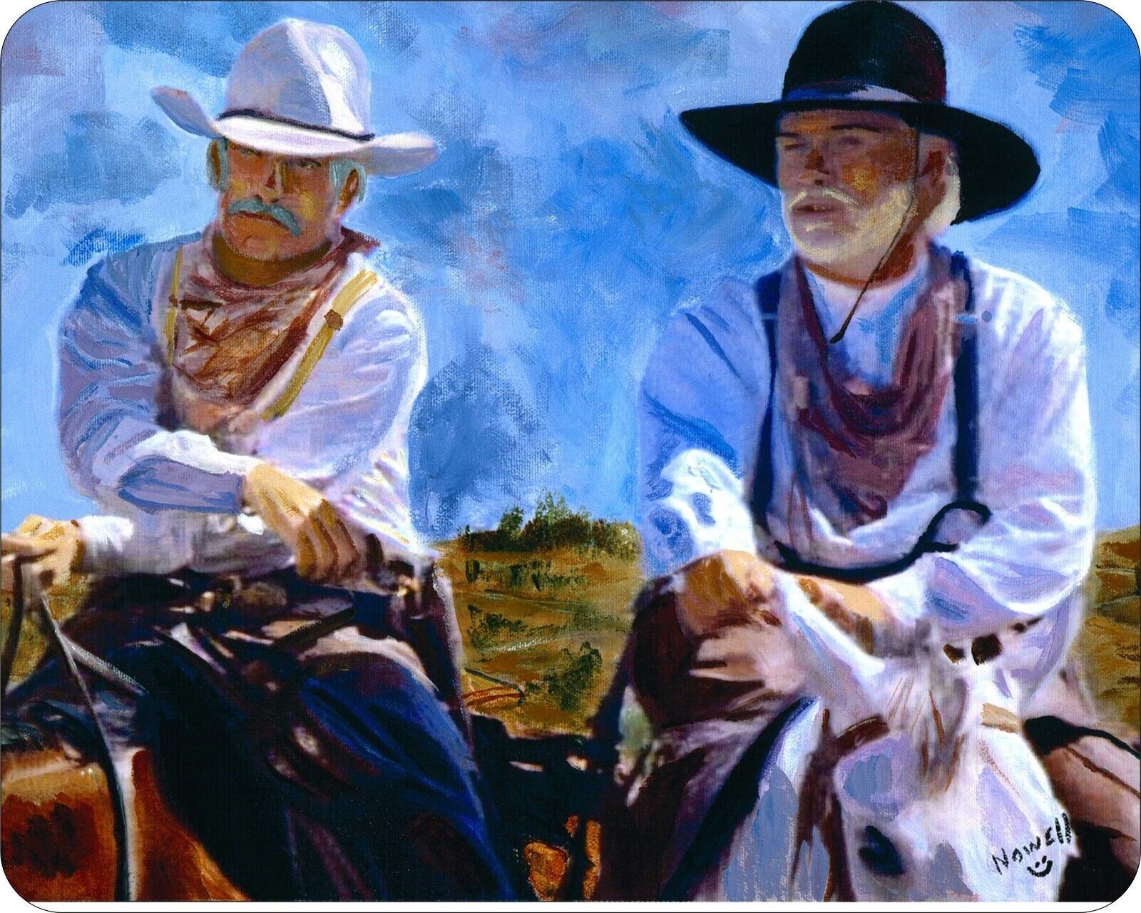 Lonesome Dove Painting Art Old West Cowboys Mouse Pads Mousepads