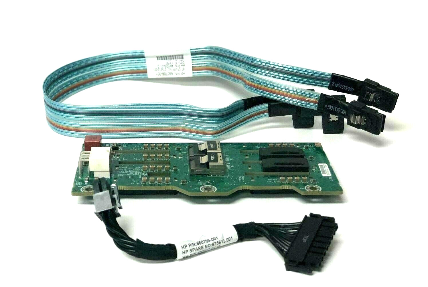 HP ProLiant DL380p G8 8-Bay SAS Hard Drive Backplane Board 643705-001 w/Cables
