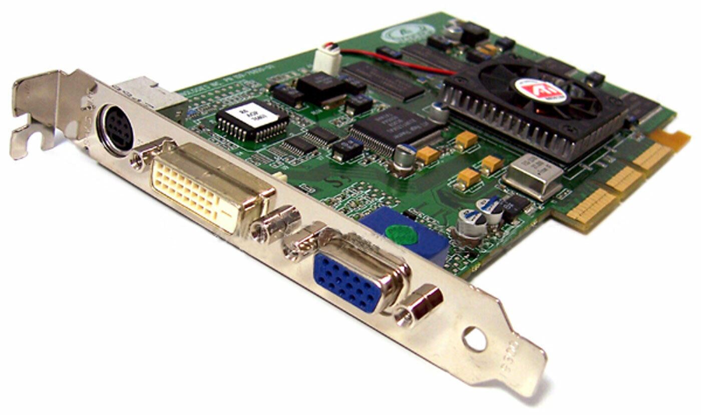 Gateway ATI SDR 32MB AGP 4x VGA-DVi -SVideo Card 6001675 ATi Radeon Video Card