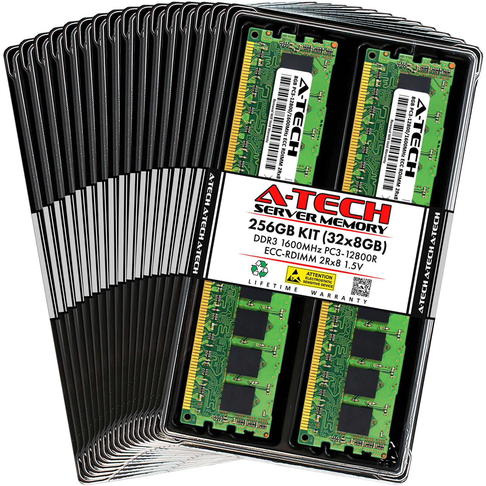 256GB 32x 8GB PC3-12800R RDIMM ASUS RS920A-E6/RS8 RS924A-E6/RS8 Memory RAM