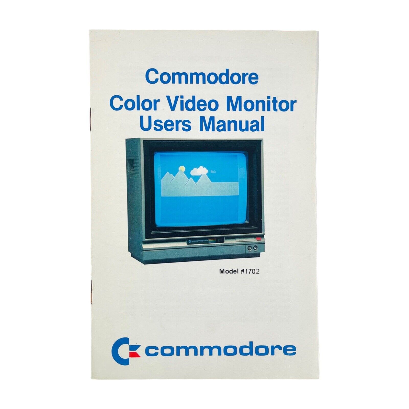 VTG 1983 Commodore Color Video Monitor 1702 User\'s Manual