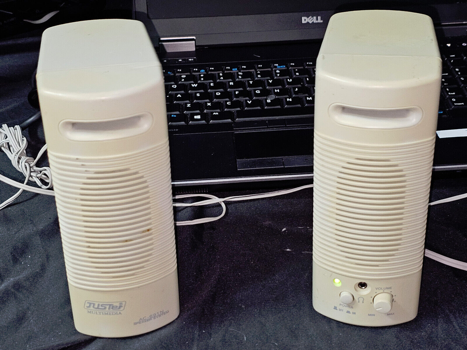 Juster AC-691N Desktop Computer Speakers Multimedia System - Vintage - Tested