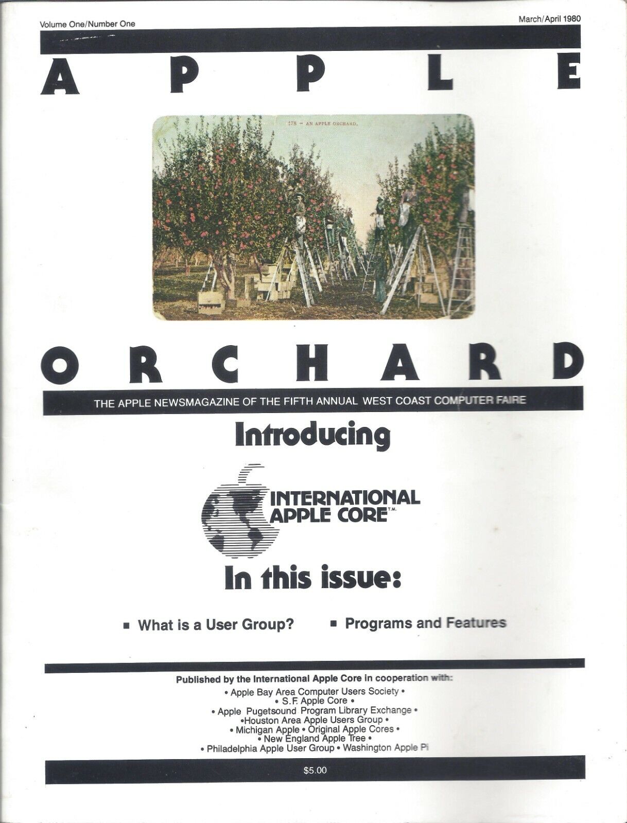 Apple Orchard Magazine, March / April 1980 for Apple II IIe IIc IIgs Premier