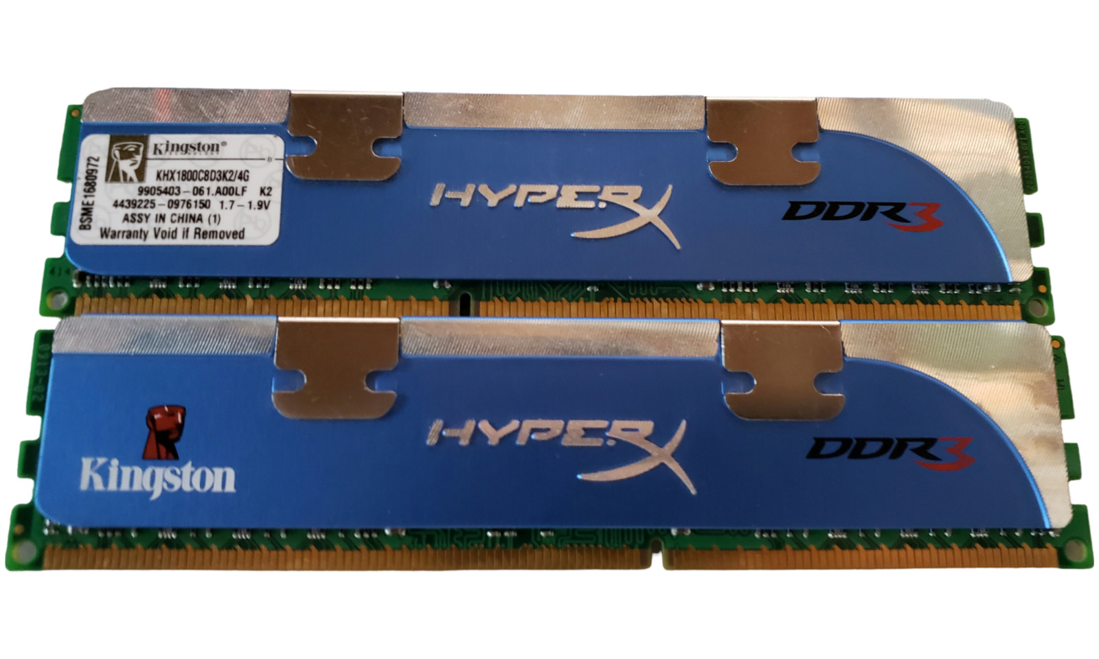 (2 Piece) Kingston HyperX KHX1800C8D3K2/4G DDR3-1800 4GB (2x2GB) Memory | Rare