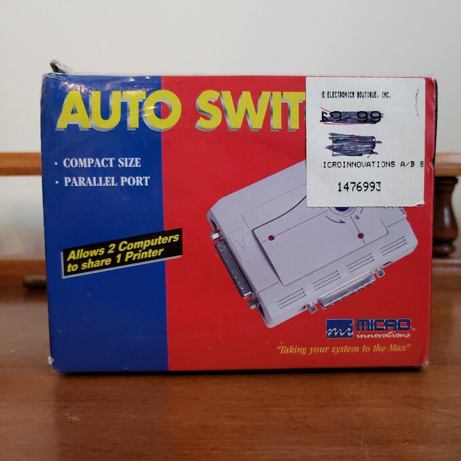 VINTAGE AUTOSWITCH PARALLEL PORT COMPACT  1996 MICRO INNOVATIONS SHARE PRINTERS