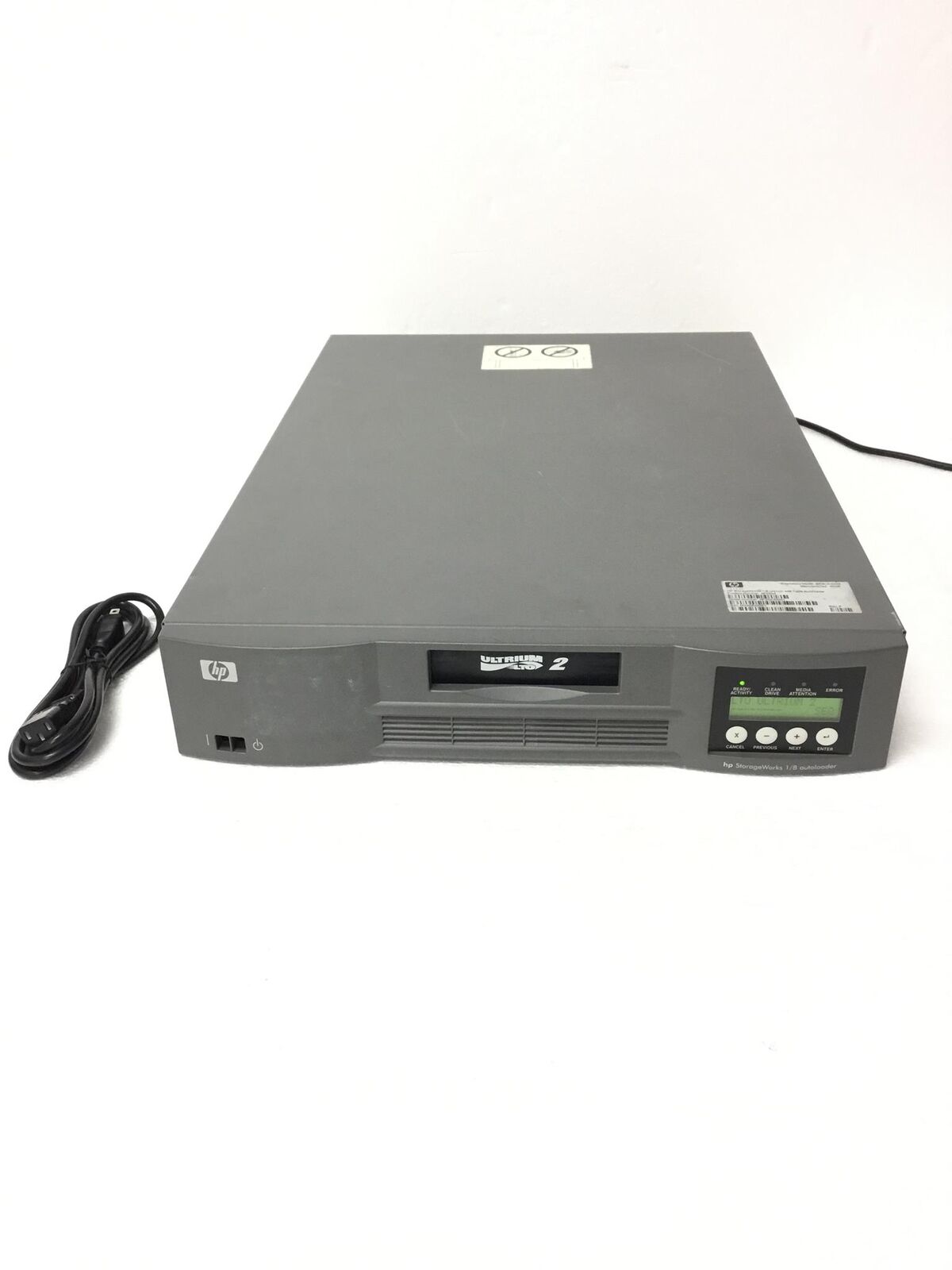 HP StorageWorks 1/8 Ultrium 448 Tape Autoloader BRSLA-0203 AF203-63001 w/AF203-6