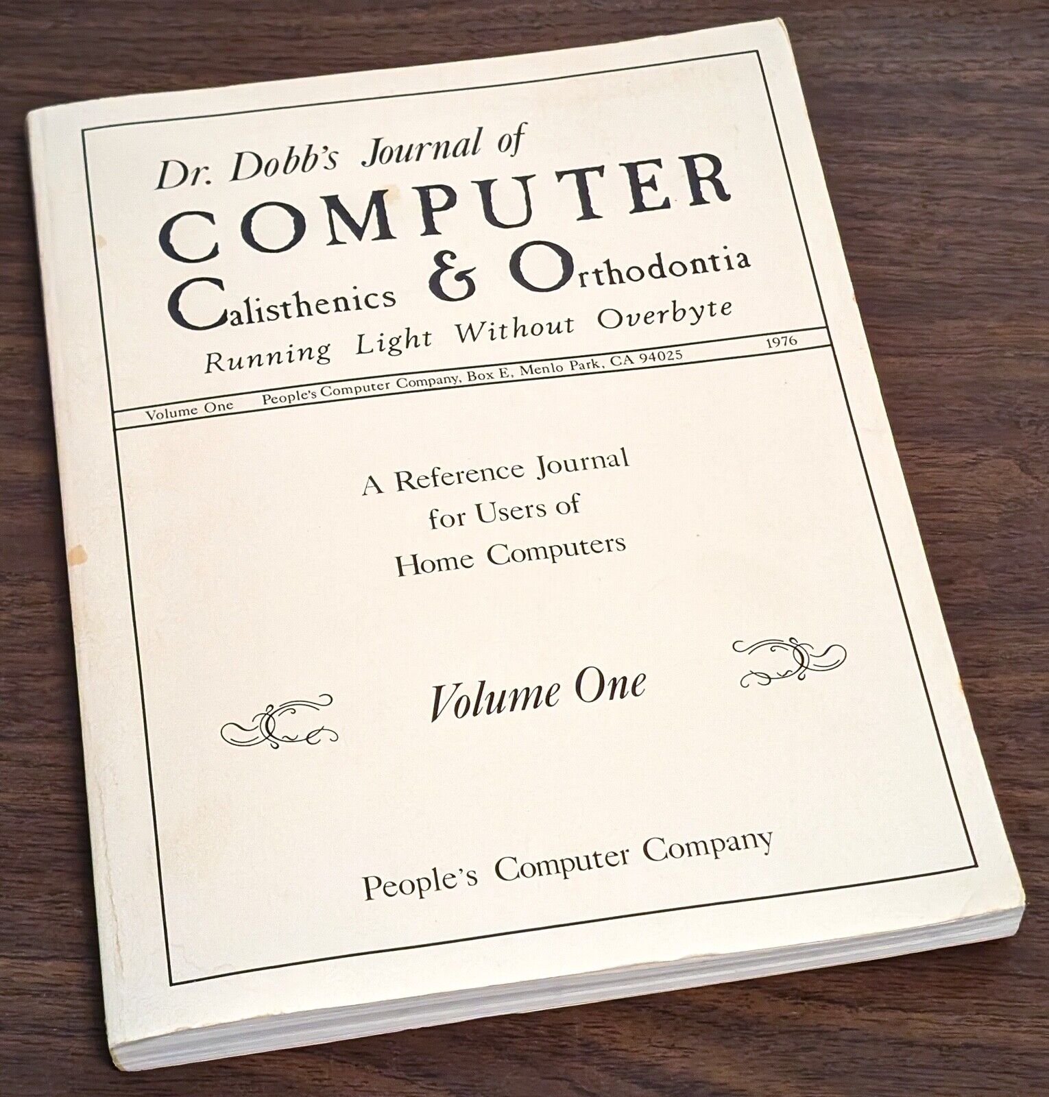 1976 Dr Dobbs Journal vol. 1 Altair 8800 Apple 1 Steve Jobs Computer Faire PDP-8