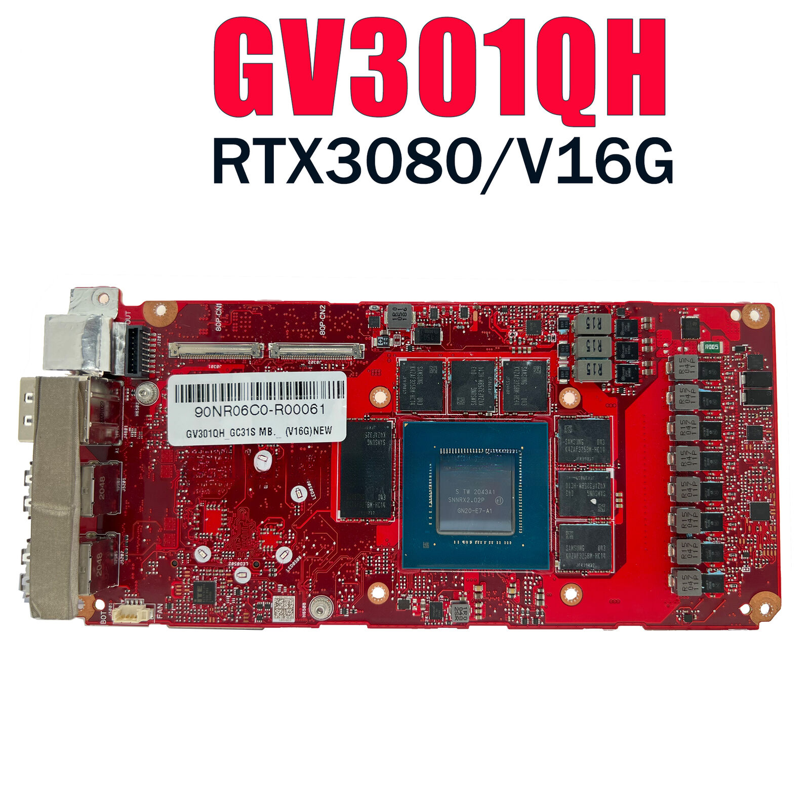 For ASUS ROG X13 GV301 GV301QH GC31S GV301Q Laptop Motherboard RTX3080-V16G GPU