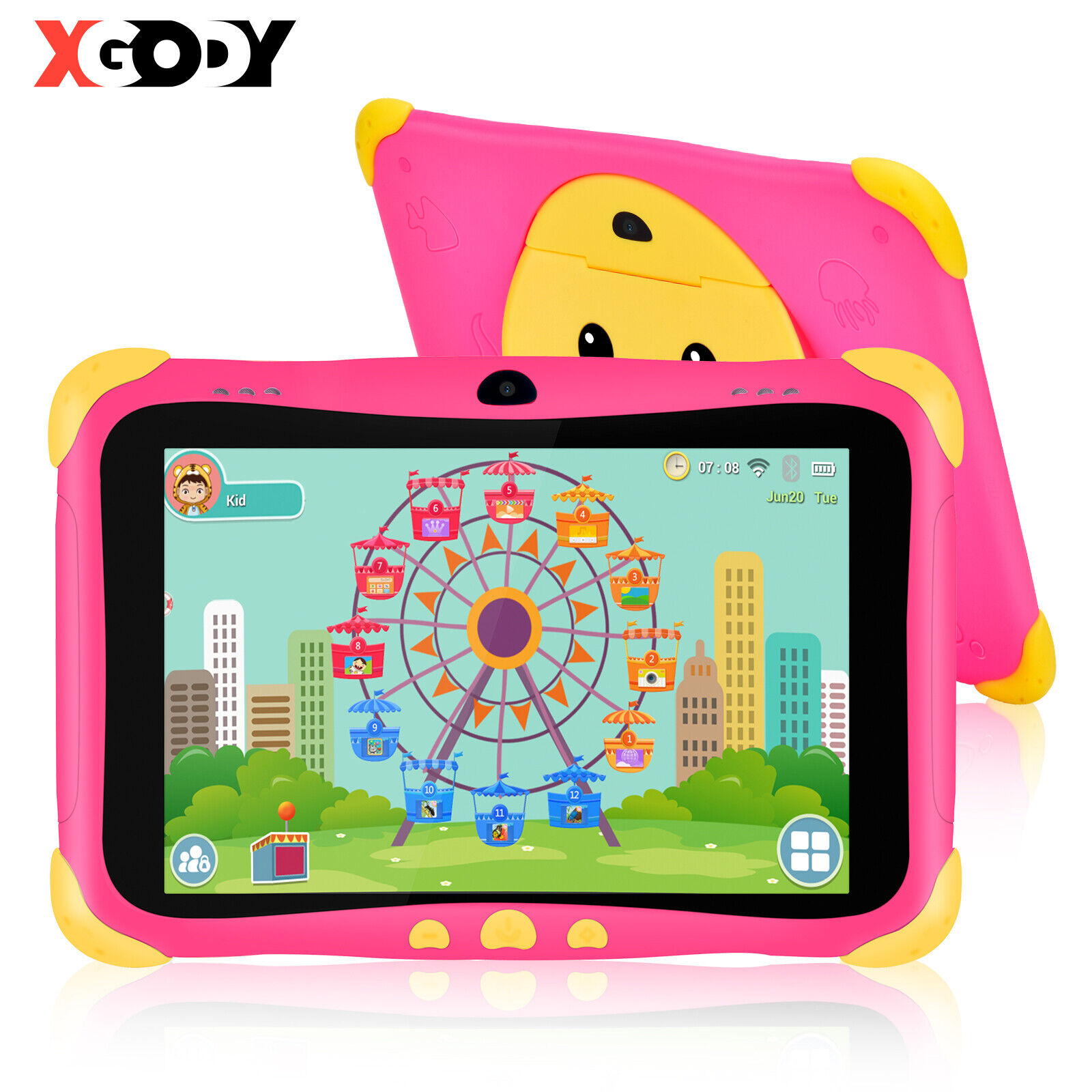Gaming Tablet For Kids Quad-Core 3GB+32GB 8 In Andorid 11 Parental Controls WiFi