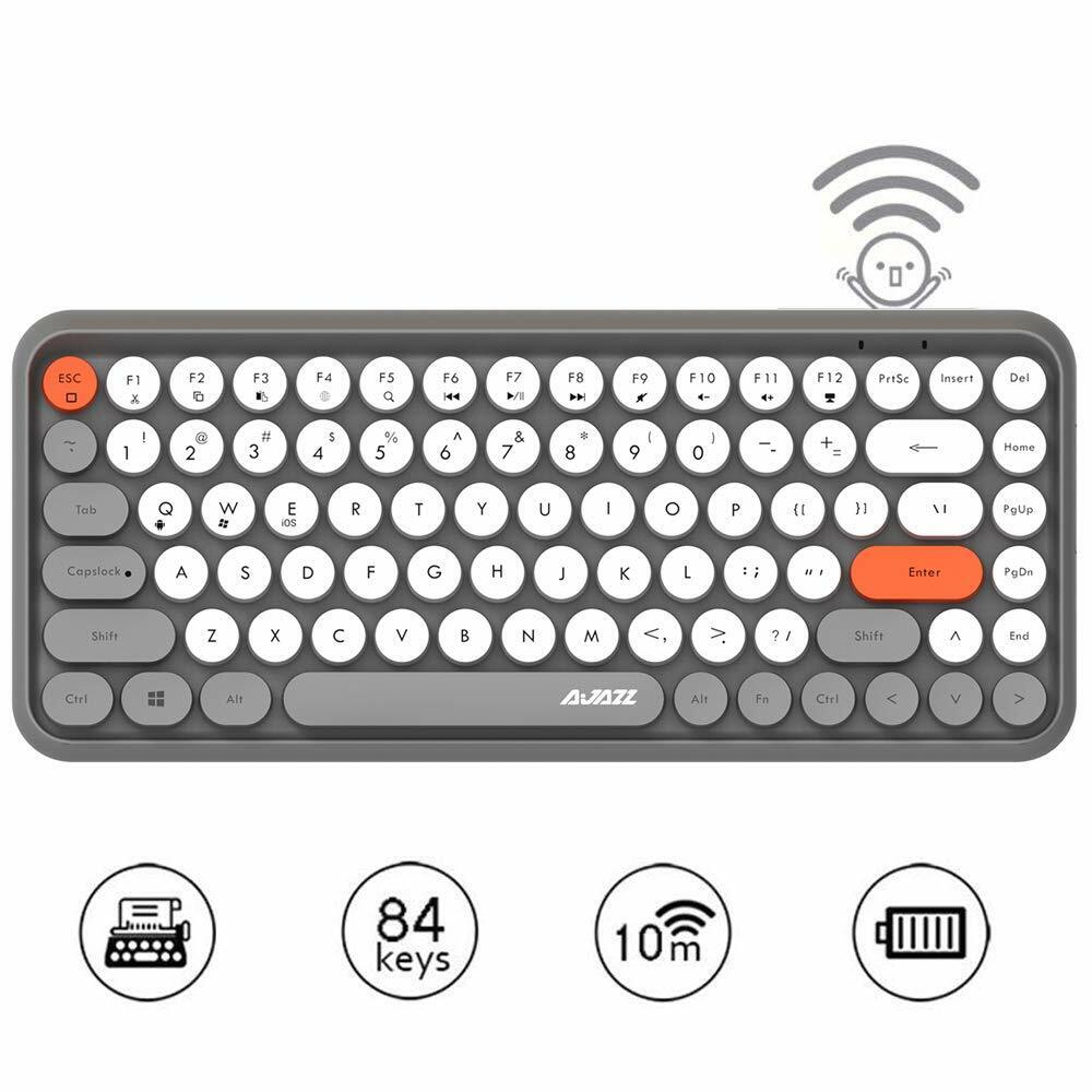 Wireless Bluetooth keyboard Matte Panel 84 Keys Lightweight Keyboard For PC MAC