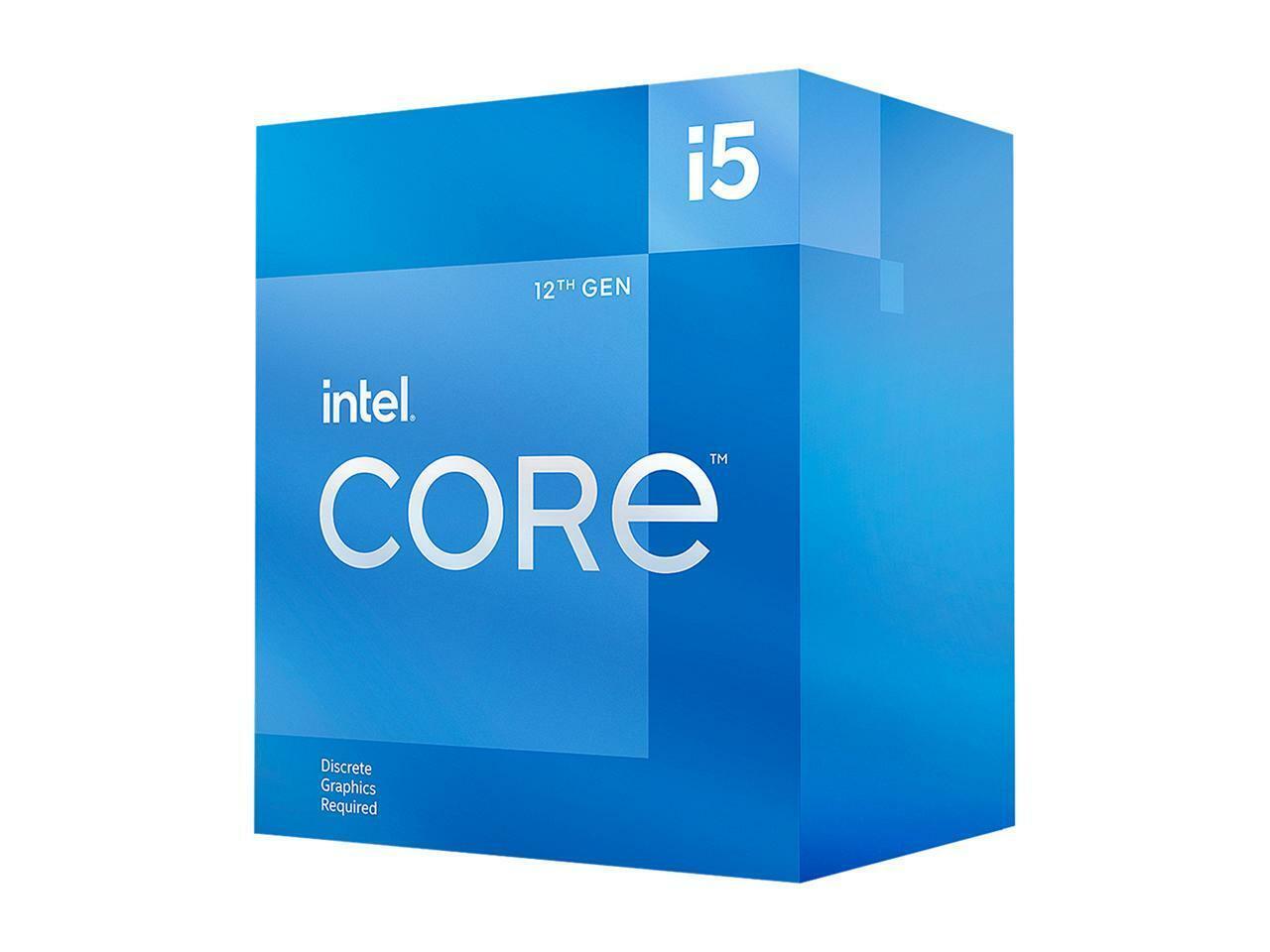 Intel Core i5-12400F - 6-Core 2.5GHz 12th Gen Alder Lake LGA 1700 65W CPU