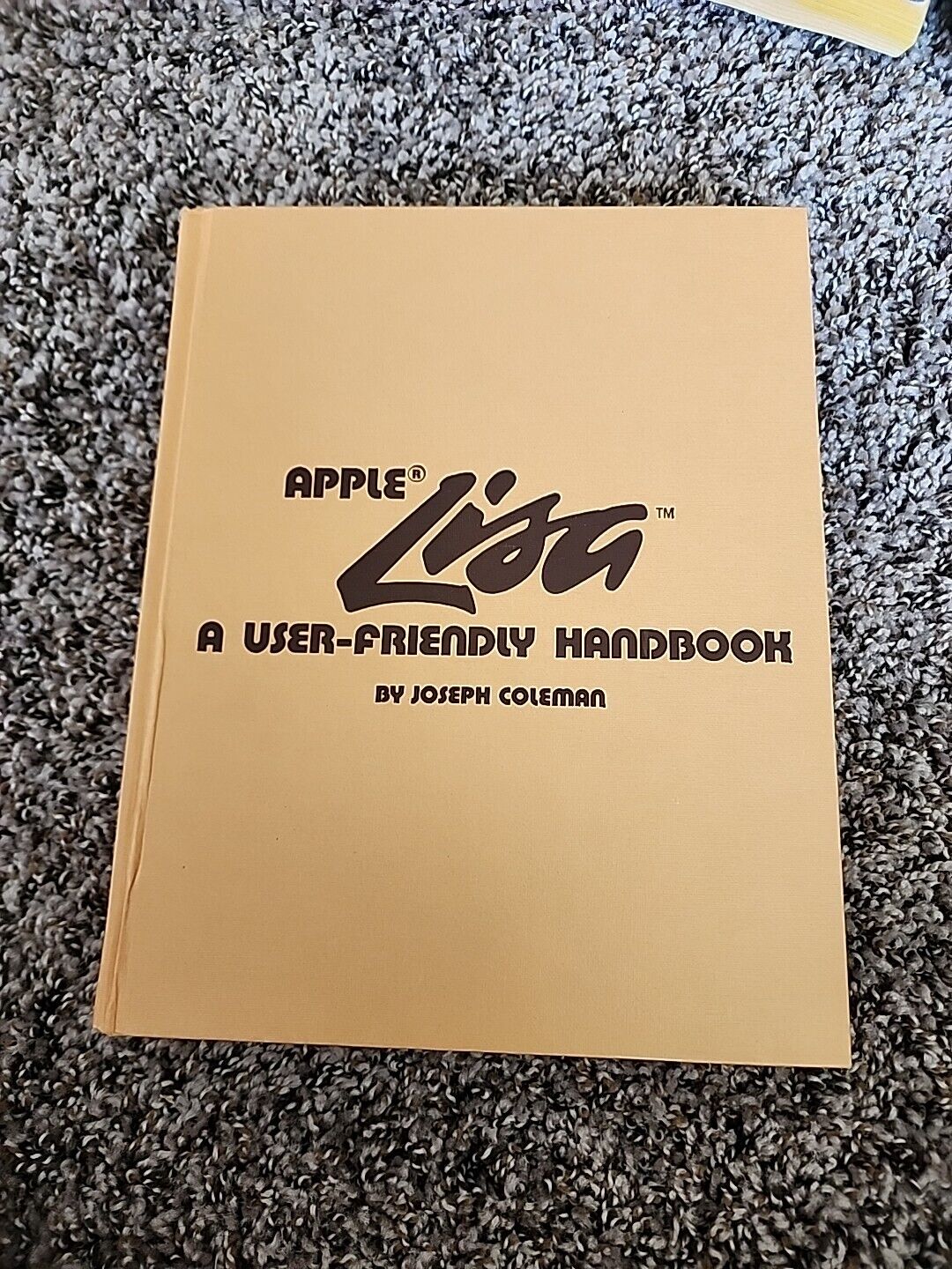  Rare Vintage APPLE LISA USER friendly Handbook hardcover Book/ Joseph Coleman