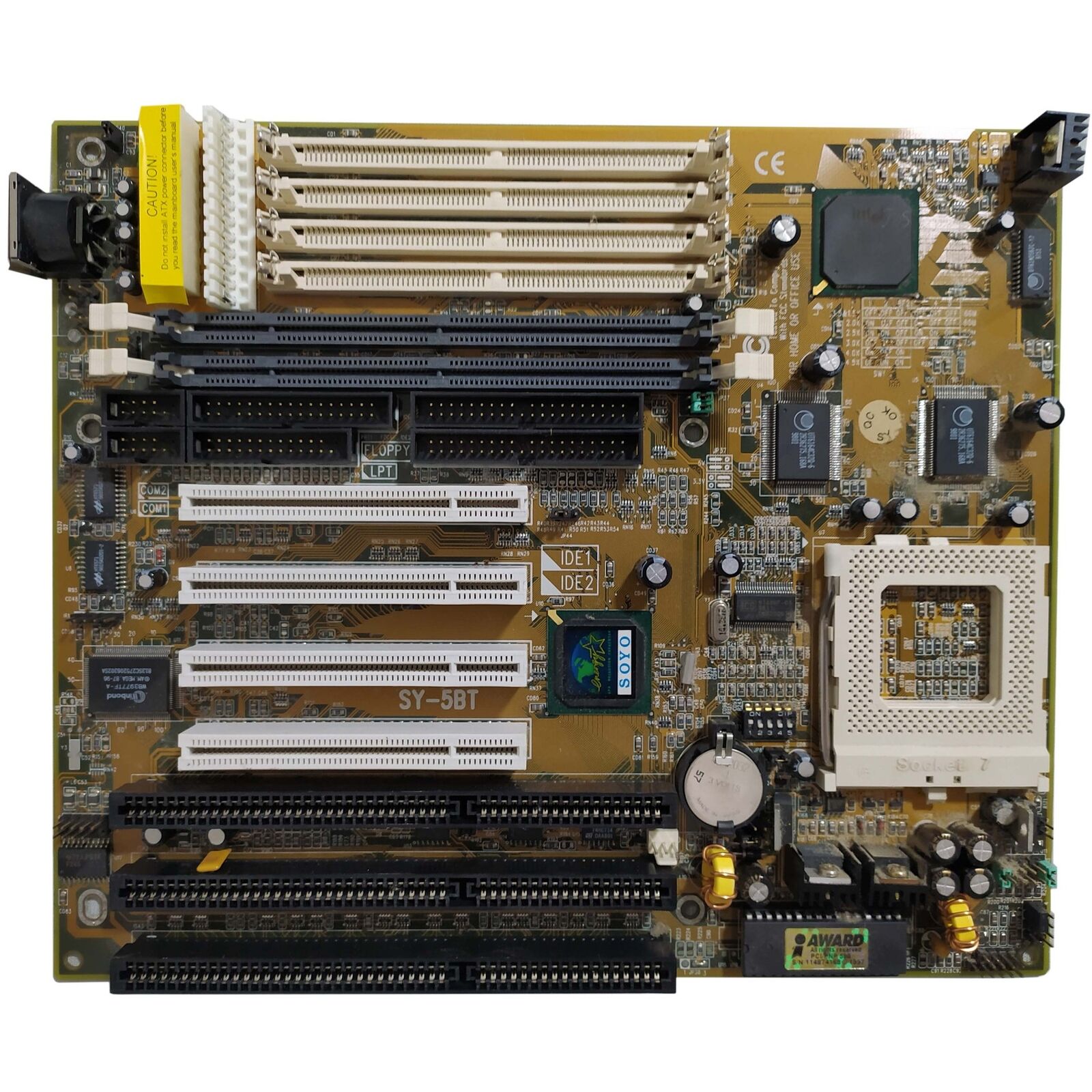 Motherboard SOYO SY-5BT Socket 7 PGA321 Mmx AMD K5 K6 Isa Sdram Rdram PCI