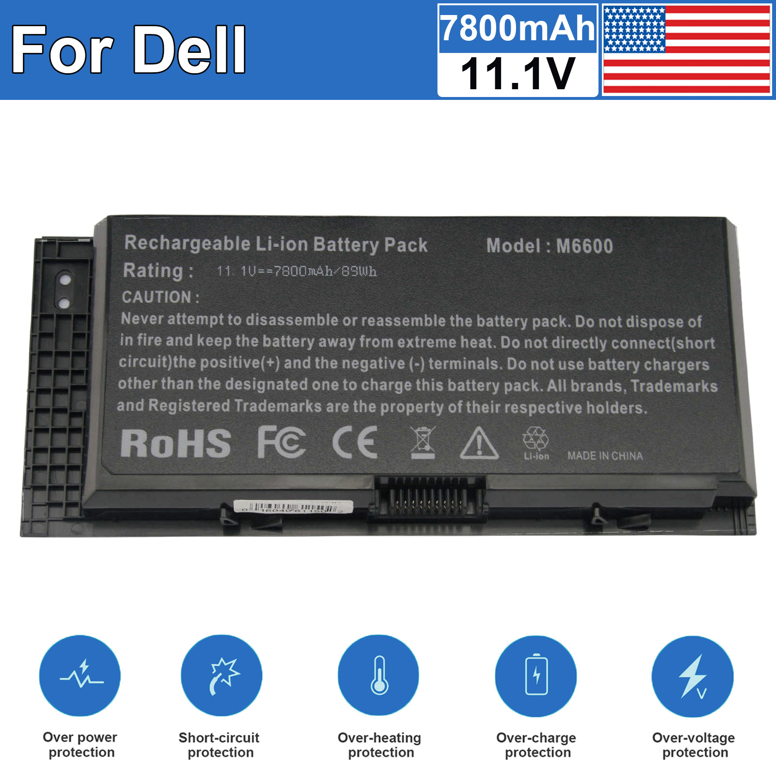 9Cell M6600 Spare Battery for Dell Precision M4600 M4700 M4800 M6700 M6800 FV993