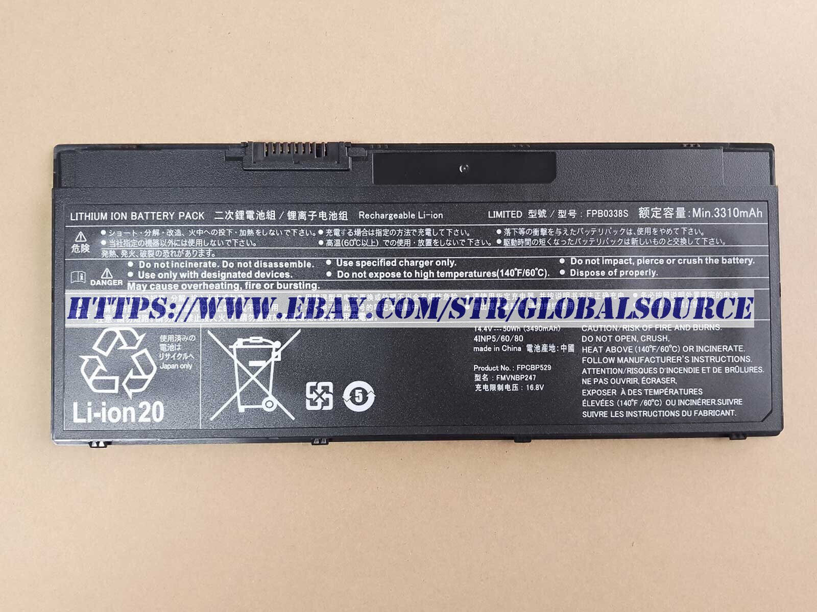 ✅NEW Genuine FPB0338S FPCBP529 Battery For Fujitsu LifeBook U7410 U7510 U9311X