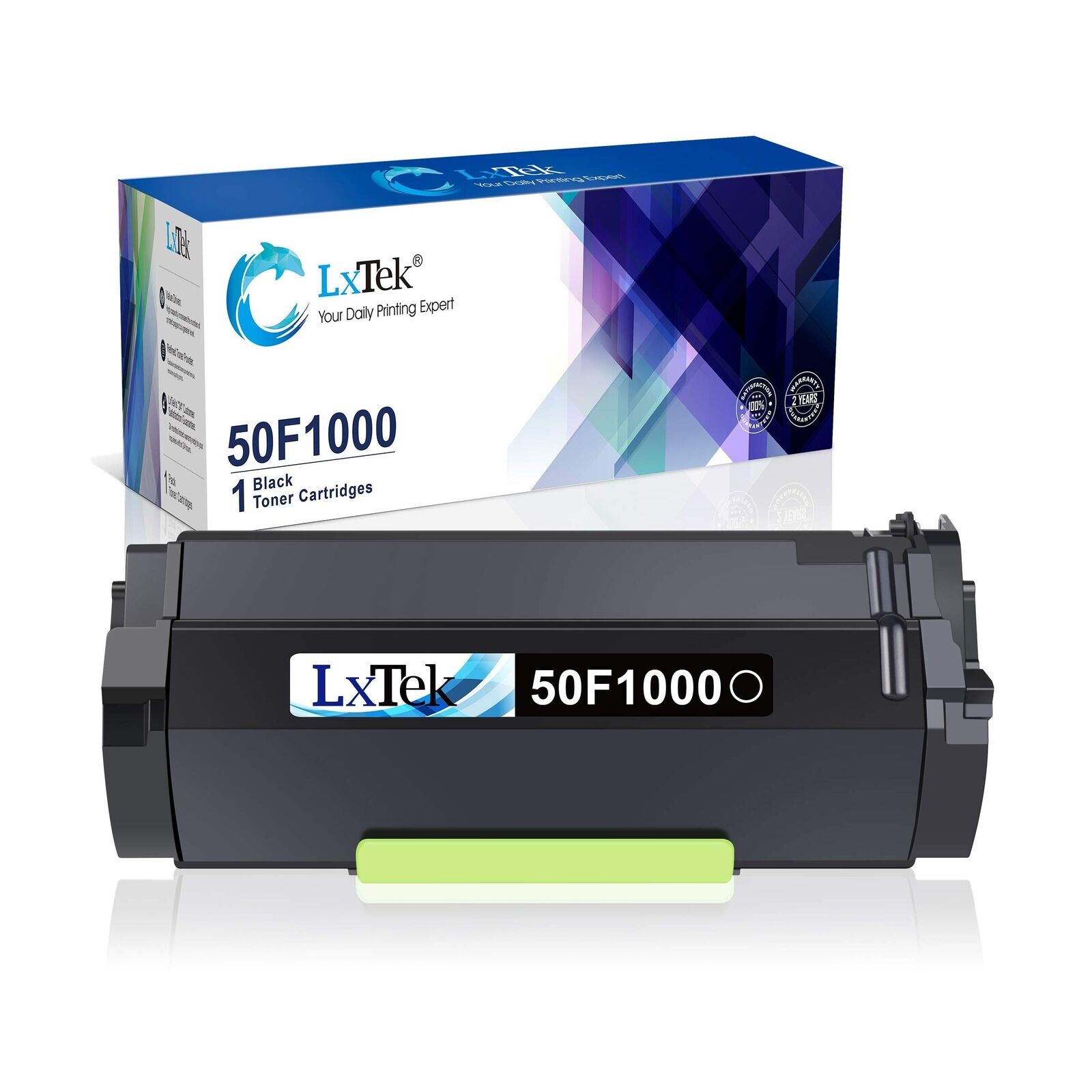 LxTek Compatible Toner Cartridge Replacement for Lexmark 50F1000 to use with ...