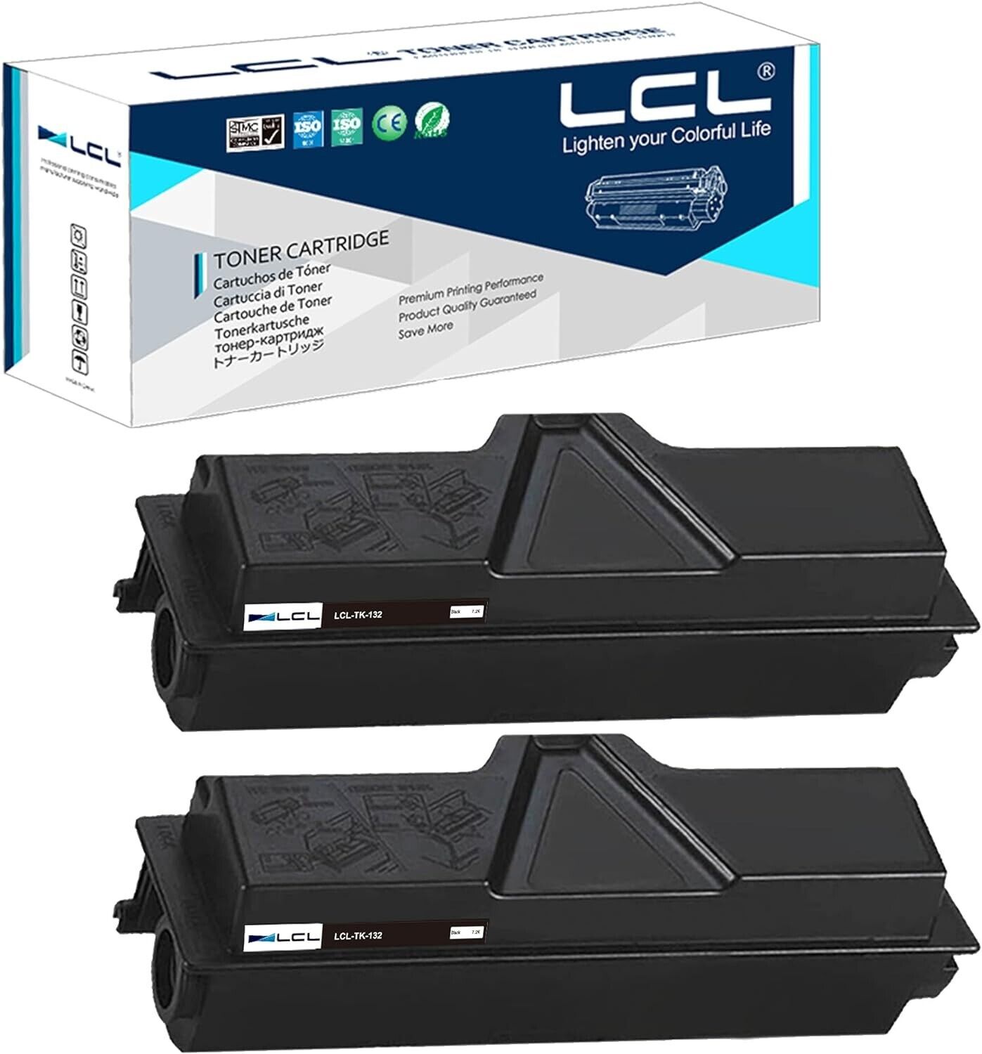 LCL Compatible Toner Cartridge Replacement (2- pack Black)