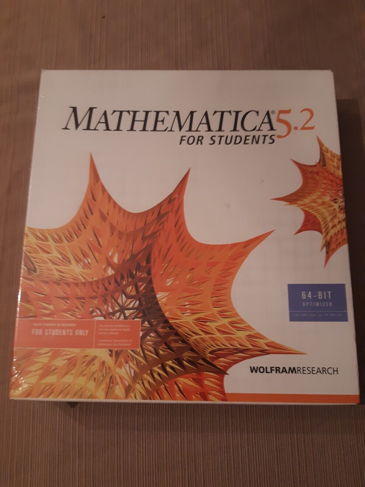 Vintage Mathematica 5.2 Woftware Research for Students Computer Software NIB
