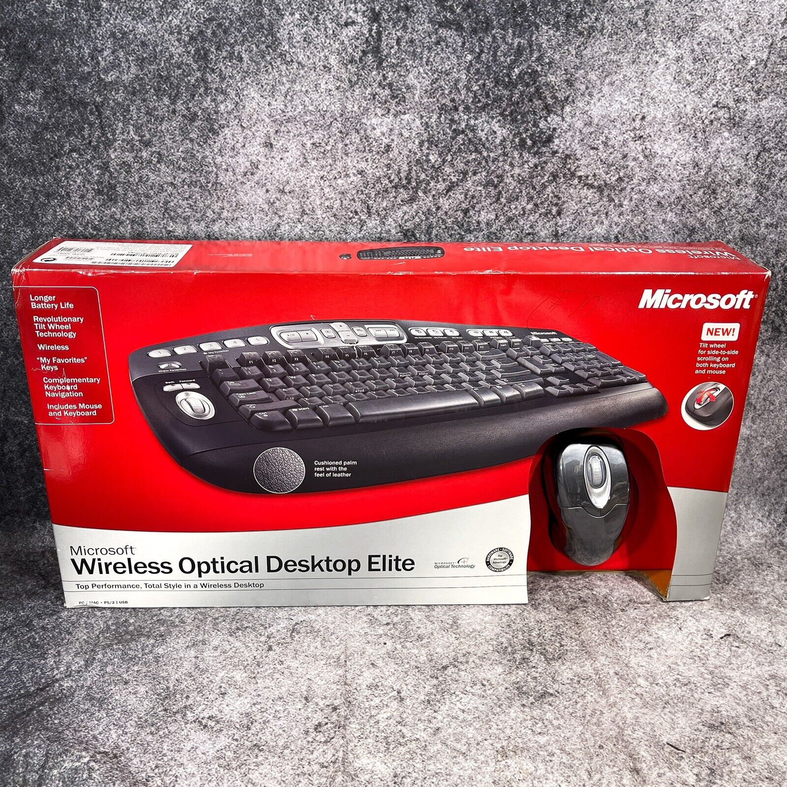 Microsoft Wireless Optical Desktop Elite Model 1011 S51-00001 Keyboard & Mouse