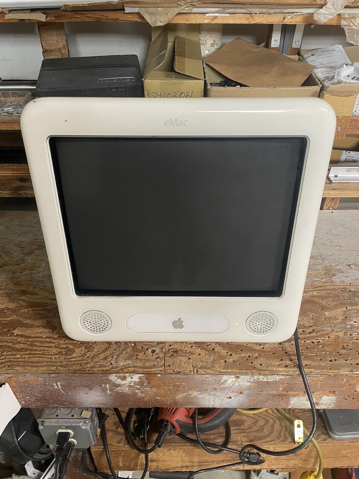 Vintage Apple eMac A1002 All in One Desktop Power PC Computer - Parts Read