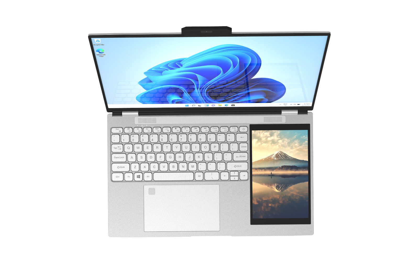 15.6''+ 7''Dual screen 180°Opening Business Laptop 1TB Windows 11 Notebook