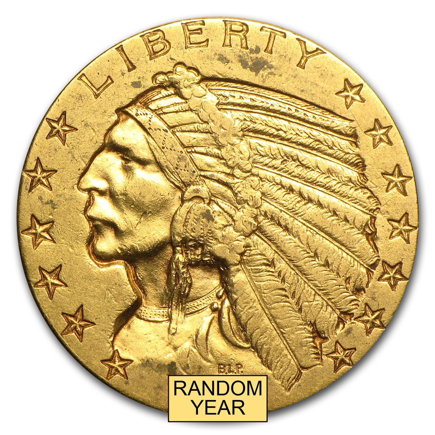$5 Indian Gold Half Eagle XF (Random Year) - SKU #7229