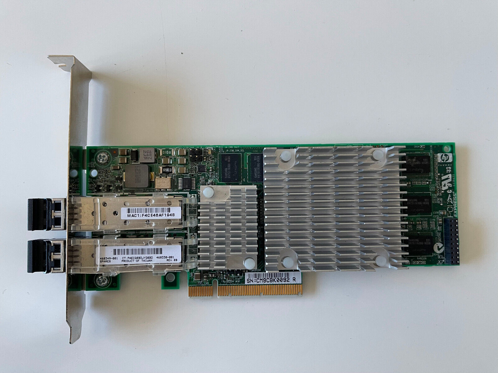 HP 468349-001 NC522SFP Dual Port 10GB Ethernet Server Adapter 10G SFP+