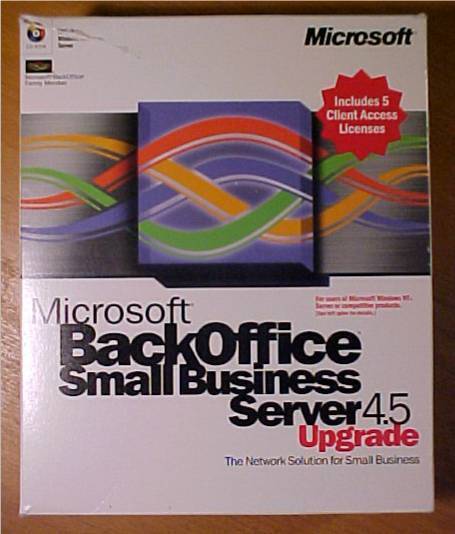 Microsoft BackOffice Small Business Server v. 4.0 Upgrade with 5 CALs Retail Box