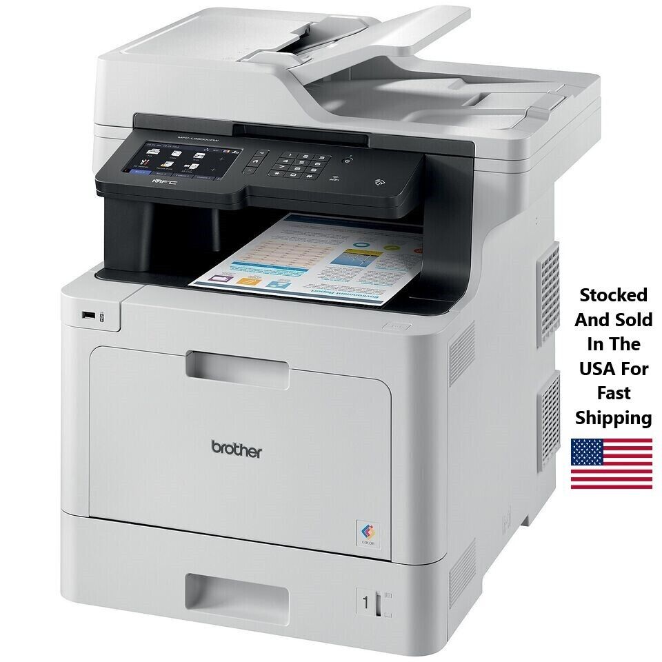 Brother MFC-L8900CDW USB Wireless Network Ready Color Laser All-In-One Printer