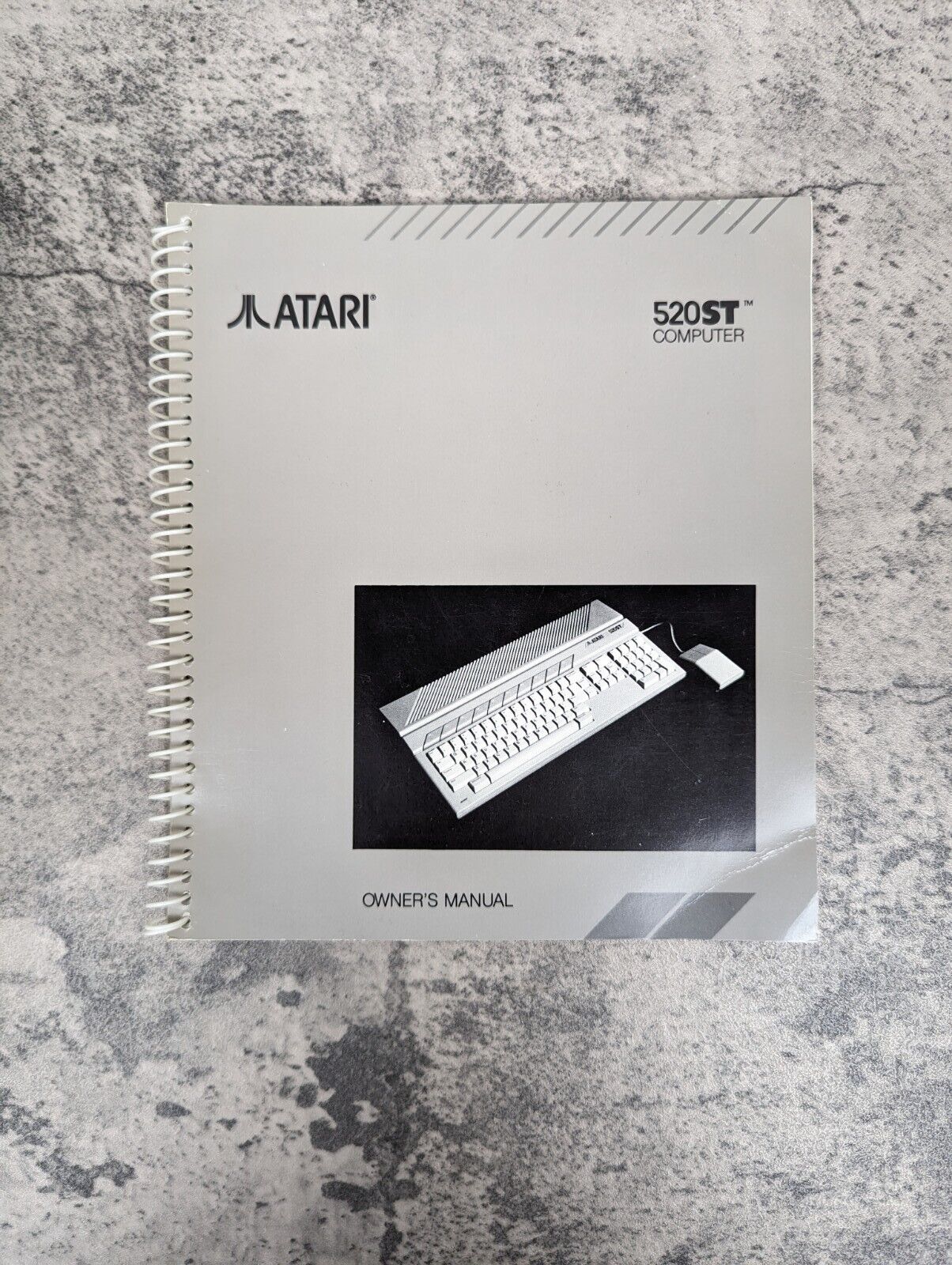 Original Vintage 1986 Atari 520ST Computer Owner's Manual Spiral Bound Book