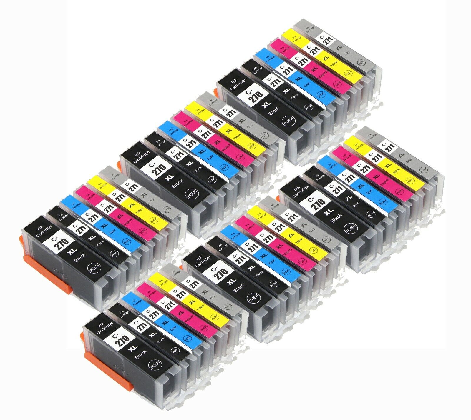36PK PGI 270 CLI 271 XL Replacement Ink Combo for Canon MG7700 MG7720 TS8020