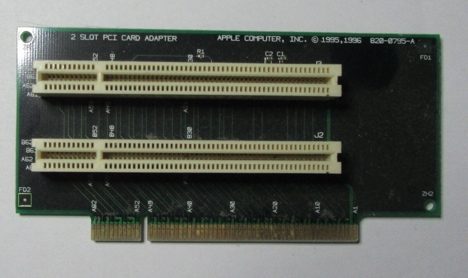 Genuine Vintage Apple 820-0795-A 2-Slot PCI Riser Card Adapter