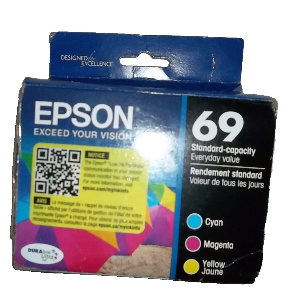 EPSON 69 DURABrite Ultra Ink Color Combo Pack For CX-6000, CX-7000F, CX-7400, CX