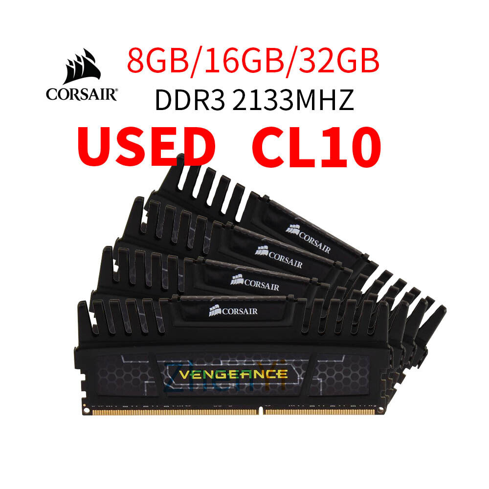 Corsair 32GB 16GB 8GB DDR3 OC 2400MHz 2133Mhz Desktop Gaming Memory SDRAM LOT BT